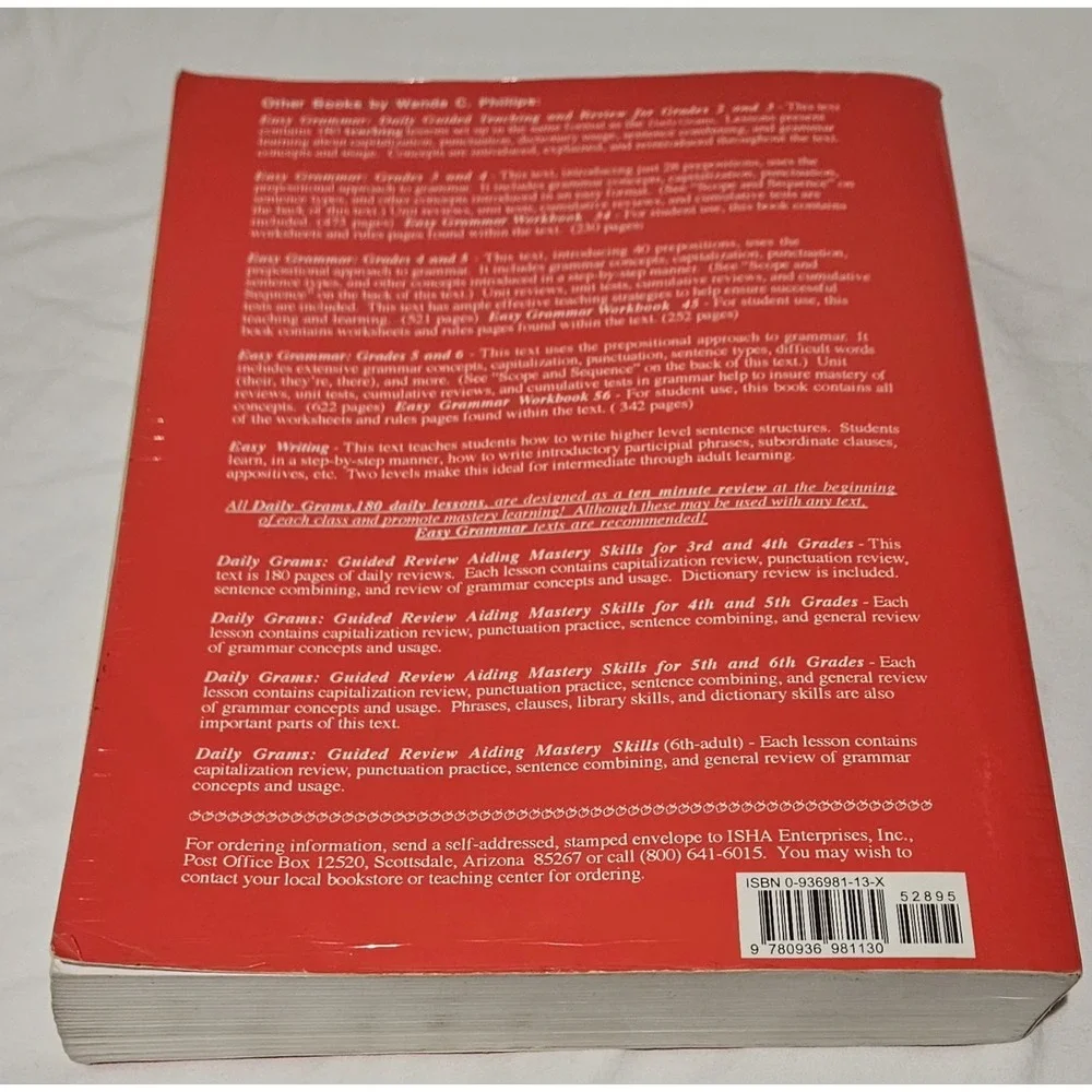 Easy Grammar Plus Study‎ Guide by Wanda C. Phillips, Grammar, 342 Pages
